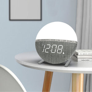 USB Plugged-in Digital Color Changing Night Light and Alarm Clock_10