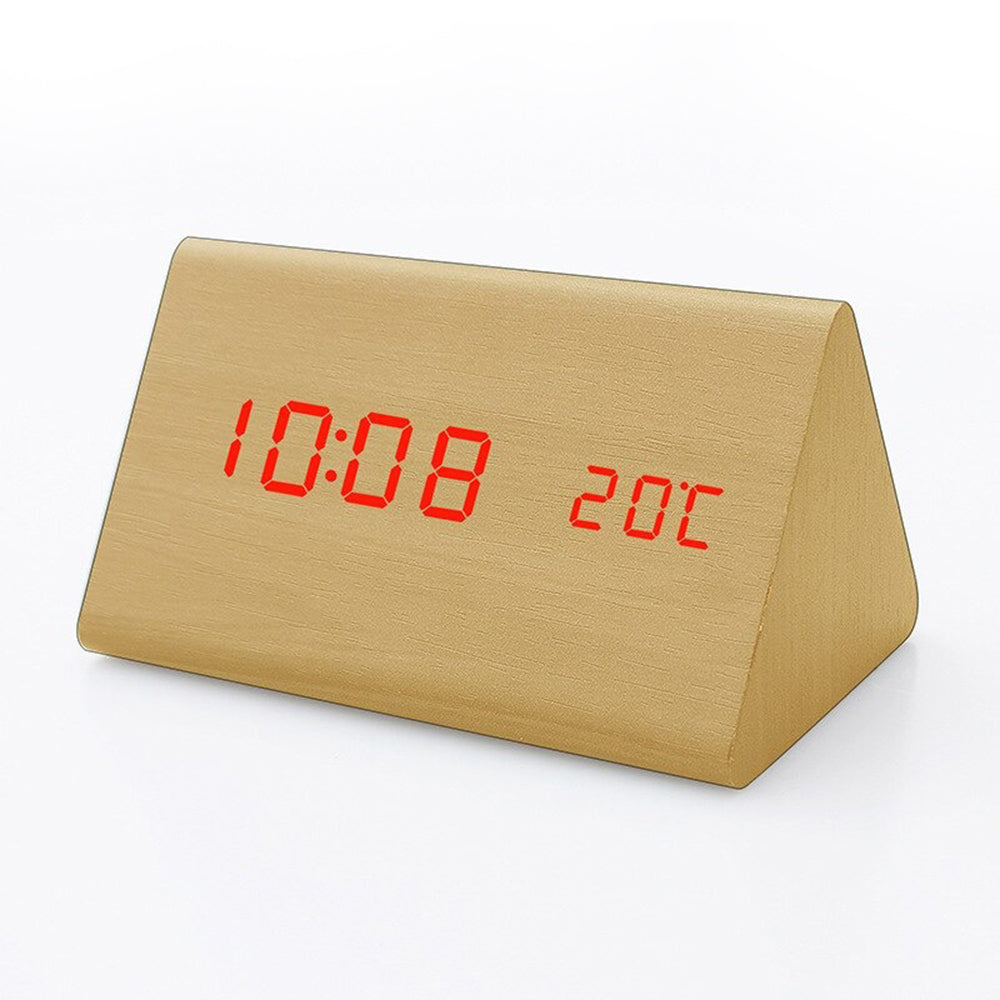 USB Wooden Digital Clock with Humidity and Temperature Display_6