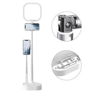 USB Charging Dual Mobile Phone Holder with Dimmable Fill Light_9