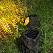 Solar Powered Outdoor Landscaping Granite Rock Lights_7