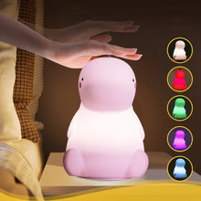USB Charging Silicone Dinosaur Touch Sensor Baby Lamp_5