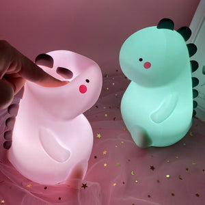 USB Charging Silicone Dinosaur Touch Sensor Baby Lamp_7