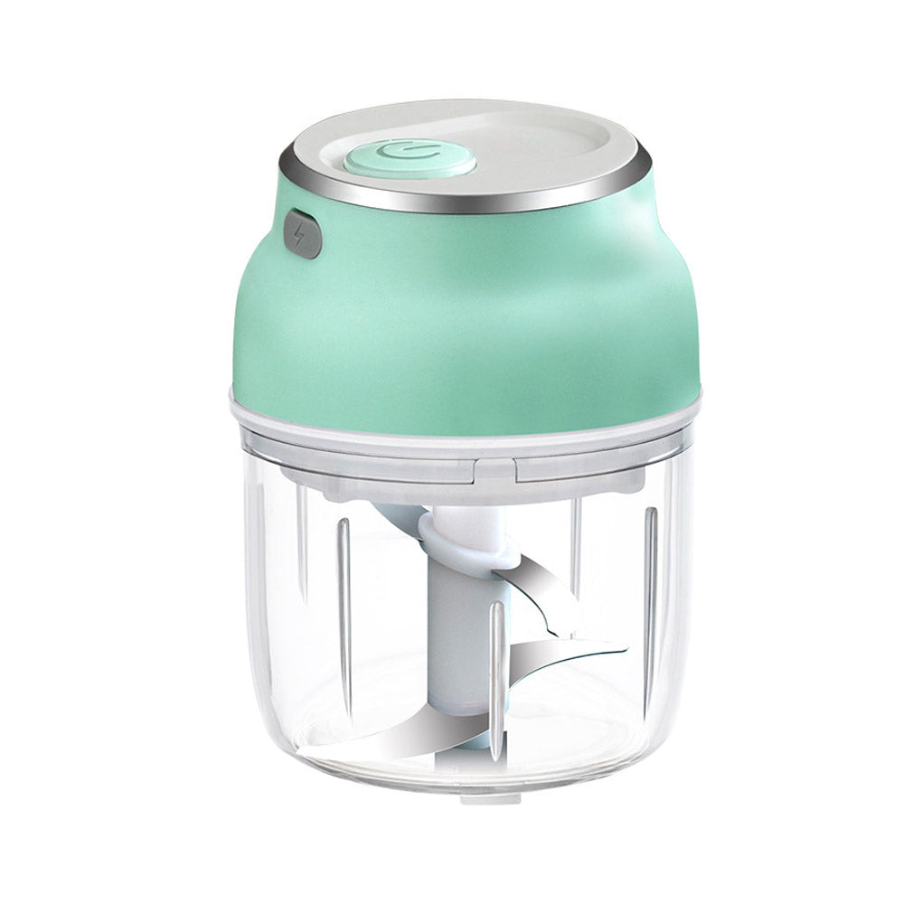 USB Rechargeable 4 Blades Electric Mini Food Processor_0