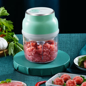 USB Rechargeable 4 Blades Electric Mini Food Processor_6