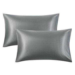 Imitation Satin Pillow Cases Set of 2 in Various Colors_11