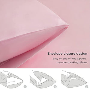 Imitation Satin Pillow Cases Set of 2 in Various Colors_7