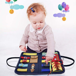 4 Layer Montessori Sensory Educational Activity Board Toy_5