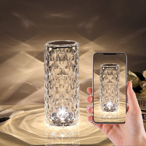 RGB Crystal Table Lamp with Remote Touch Control Crystal Lamp - USB Rechargeable_3