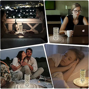 RGB Crystal Table Lamp with Remote Touch Control Crystal Lamp - USB Rechargeable_10