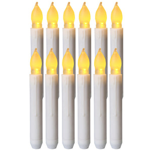 12 Pack Flameless LED Taper Candles Party Home Decoration Floating Candles-Battery Powered_4