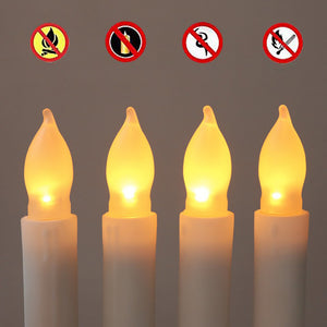 12 Pack Flameless LED Taper Candles Party Home Decoration Floating Candles-Battery Powered_7