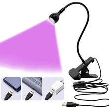 UV LED Black Light Fixtures with Gooseneck and Clamp for UV gel Nail - USB Plugged In_8