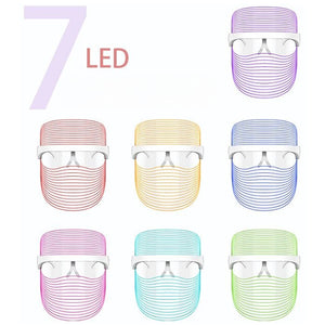 7 Colors LED Facial Mask Light Skin Care Device for Home Use - USB Rechargeable_1