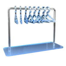 Acrylic Earring Hanging Display Rack Stand with Mini Coat Hangers_0