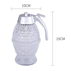 200ml Press Type Honey Storage Jar Decorative Syrup Dispenser Container_2