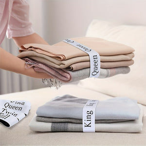 4 Piece All Sizes Elastic Bed Sheet Organizer Straps Closet Organization_6