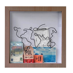 Adventure Archive Box Wood Frame Travel Tickets Keepsakes Storage Frame_18