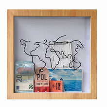 Adventure Archive Box Wood Frame Travel Tickets Keepsakes Storage Frame_19