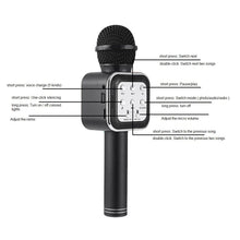 5 in 1 Handheld Karaoke Microphone with LED Lights