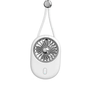 2-in-1 Portable USB Rechargeable Mini Hanging Neck Fan