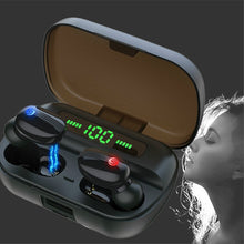 LED Wireless Bluetooth 5.0 Earphones Hands-free Music Stereo Headset with Microphone and Charging Case