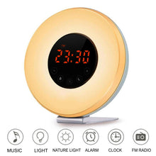 New Touch Wake-up Alarm Clock Touch Sensitive LED Light Simulation Digital Clock