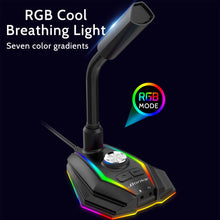 USB Interface RGB Noise Reduction Computer Microphone