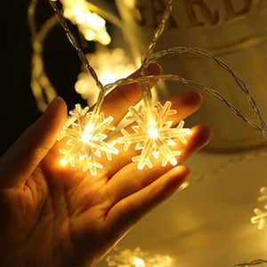 Battery Operated Snowflake LED String Light