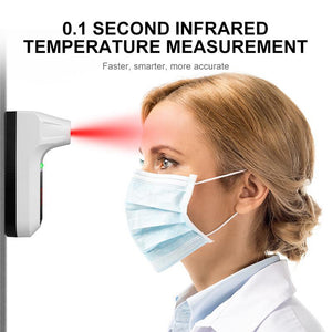Hands-Free Precise Infrared Non-Contact Thermometer with LCD Display and Alarm
