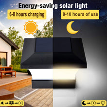 Solar Powered Outdoor Fence Gate Pillar Column Head Light