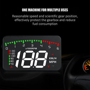 HUD Car Display Overs-speed Warning Projecting Data System