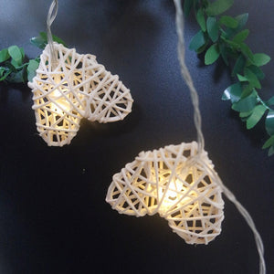 Battery Operated Handmade Decorative Rattan Fairy Lights