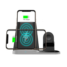 4-in-1 Universal Vertical Wireless QI Charging Station and Storage Box for APPLE QI Devices