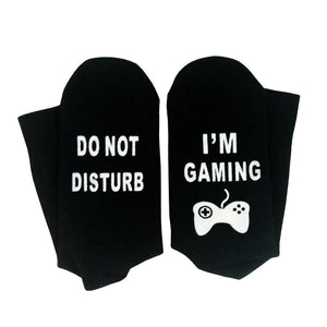 Novelty Do not Disturb I’m Gaming Statement Socks