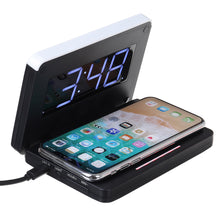 2-in-1 Foldable Wireless Charger for QI Devices and Digital Clock