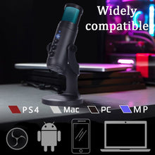 RGB USB Condenser Microphone for Gaming and Streaming