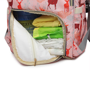 Deer Pattern Baby Diaper Bag Backpack