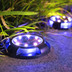 Solar Powered Outdoor Pathway Garden Lawn Floor Lights Decorative Step Night Lights