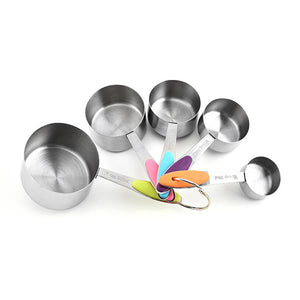 5pcs Stainless Steel Measuring Spoons or Cups