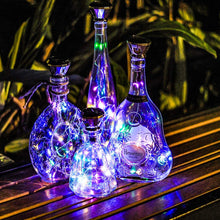 5 pcs/set Solar Diamond Wine Cork Bottle String Lights