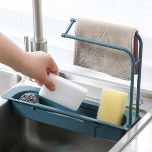 Telescopic Sink Rack Storage Drain Basket