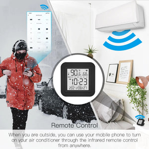 Universal Smart Wi-Fi IR Remote Temperature Humidity Sensor
