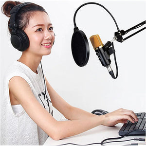 BM-300 USB Wired Condenser Microphone for Computer Studio