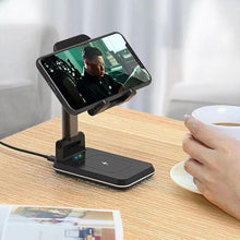 10W QI Wireless Charger Stand Telescopic Desktop Phone Bracket