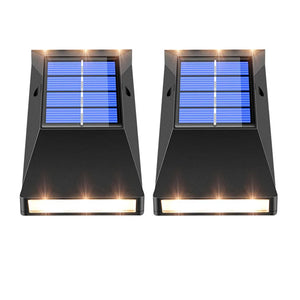 2pc/set LED Outdoor Garden Solar Powered LED Wall Lamps