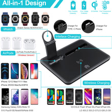 Multi-Function QI Enabled Wireless 3-in-1 Fast Charging Station