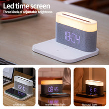 3-in-1 Wireless Charger Alarm Clock and Adjustable Night Light