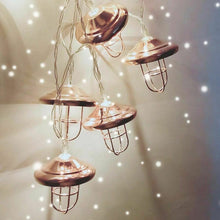 Retro Iron Lamp Design LED Lights Vintage Rose Gold Outdoor Light Decoration
