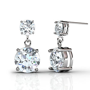 5-Day Set of Earrings w Genuine Swarovski Crystals - Groupy Buy