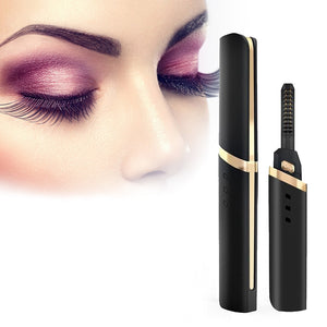 360° Rotary Head USB Rechargeable Eyelash Curling Device Quick Heating Long Lasting Eyelash Curler